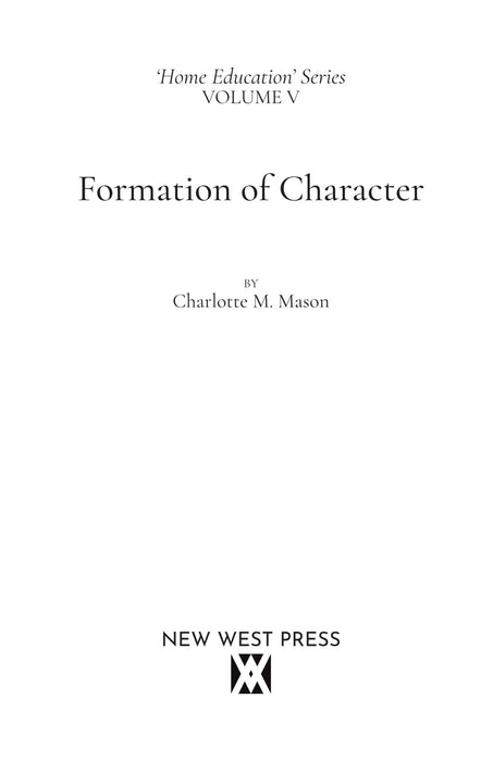 Formation of Character