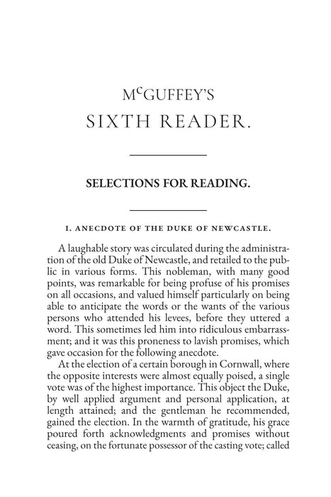 McGuffey's Sixth Reader